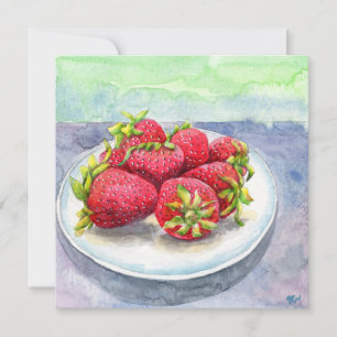 Strawberry Time Card