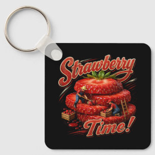 Strawberry Time! Key Ring