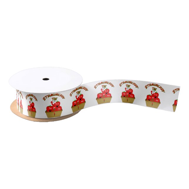 Strawberry Time! Satin Ribbon (Spool)