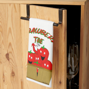 Strawberry Time! Tea Towel