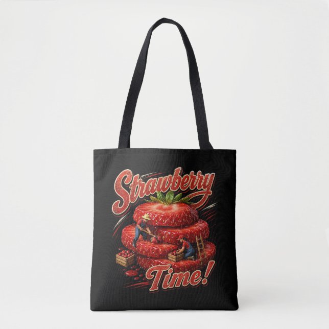 Strawberry Time! Tote Bag (Front)