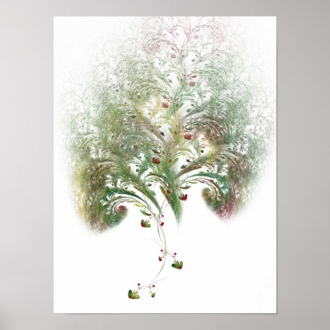 Strawberry Tree Fractal Poster (Front)