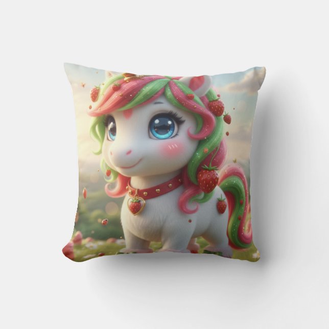 strawberry unicorn cushion (Front)