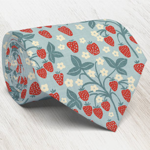 Strawberry Vine Heritage Cottage Style Tie