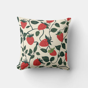 Strawberry Vine Pattern Cushion