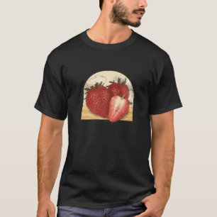 Strawberry Vintage Fruit Strawberries Food Delicio T-Shirt
