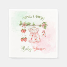 Strawberry Vintage Girl Baby Shower 