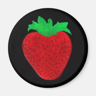 Strawberry Vintage Look Magnet