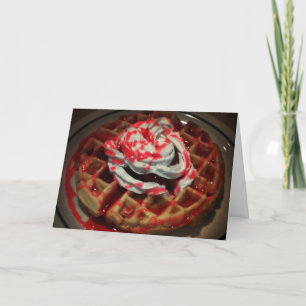 "Strawberry Waffle" Thank You Card