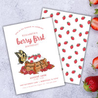 Strawberry Waffles Brunch | Berry First Birthday