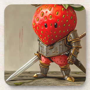 Strawberry Warrior Coaster