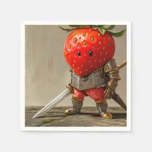Strawberry Warrior Napkin