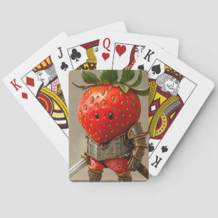 Strawberry Warrior Playing Cards