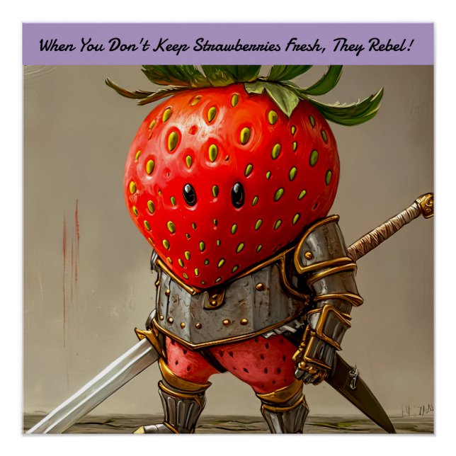 Strawberry Warrior Poster (Front)