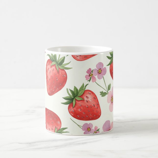 Strawberry Watercolor Mug (Center)