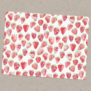 Strawberry Watercolor Tissue Paper