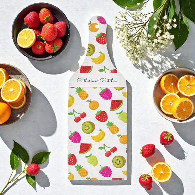 Strawberry Watermelon Fruits Pattern Cutting Board (Creator Uploaded)