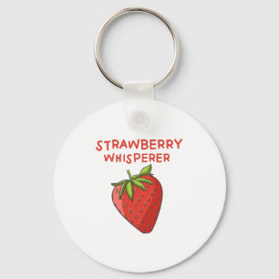 Strawberry Whisperer Key Ring