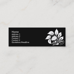 strawberry_white mini business card