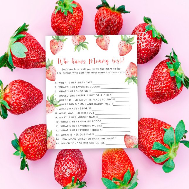 Strawberry - Who knows mummy best (Creator Uploaded)