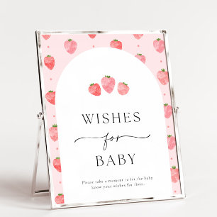 Strawberry Wishes For Baby Sign