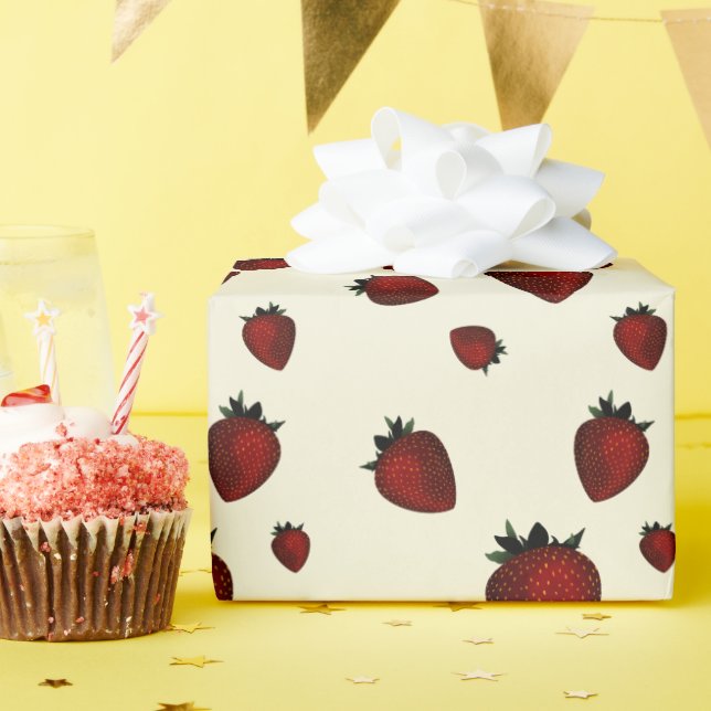 strawberry wrapping paper (Birthday Party)