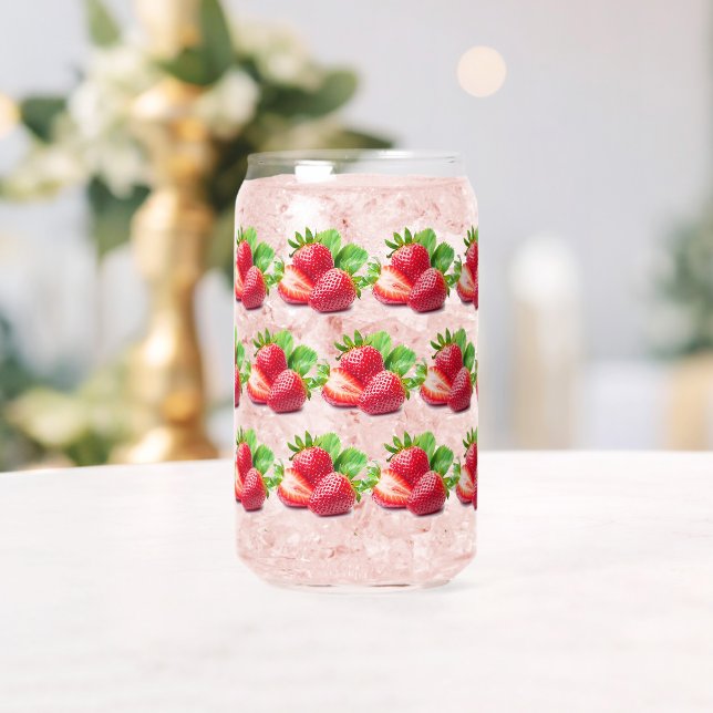 STRAWBERRYmint glass tumbler | m3galleryStudio (Insitu (Wedding))