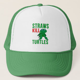 Straws Kill Turtles Trucker Hat