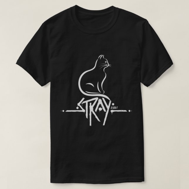 Stray Cat Game ,stray logo    T-Shirt (Design Front)