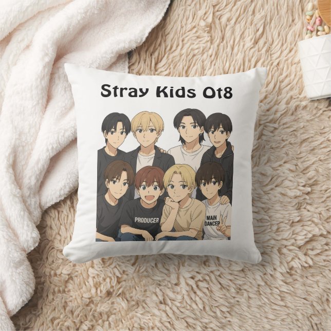 Stray Kids Anime Graphic  Cushion (Blanket)