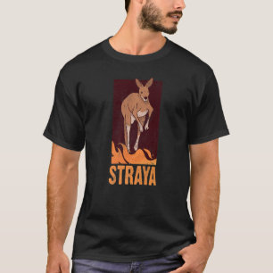 Straya Patriotic Australian Kangaroo Australia   T-Shirt