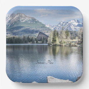 Strbske Pleso, High Tatras, Slovakia Classic Round Paper Plate