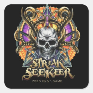 Streak Seeker skicker Square Sticker