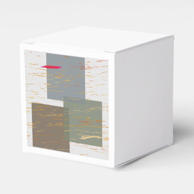 Streak Squares Favour Box (Front Side)