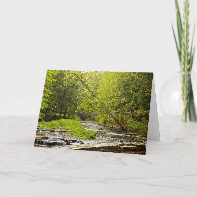 Stream Landscape Greeting Card (Front)