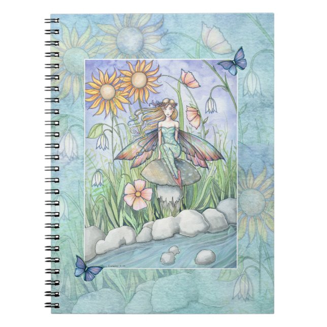Stream of Magic Flower Fairy Notebook (Front)