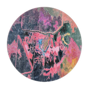 STREAM WATER ABSTRACT CUTTING BOARD