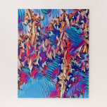 STREAM WATER JIGSAW PUZZLE<br><div class="desc">An art design of swirling stream water.</div>
