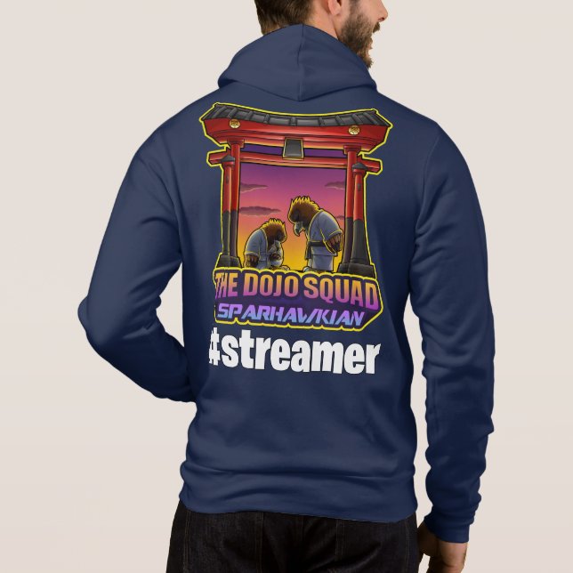 #streamer Dojo Squad SparhawkGames Unisex hoodie (Back)