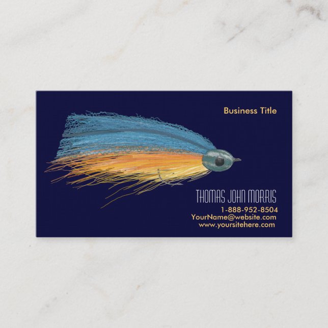 Streamer fishing Lure Business Card (Front)