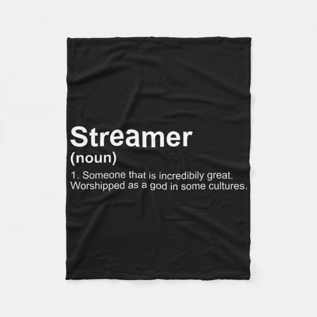 Streamer Live Steam Definition  Fleece Blanket (Front)
