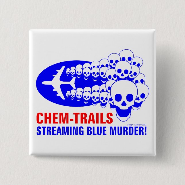 Streaming Blue 15 Cm Square Badge (Front)