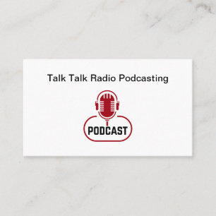 Streaming Podcast Studio Radio Show Business Card