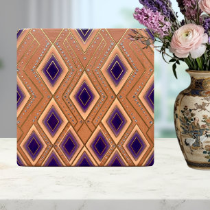 Streamline Modern Disco Waterfall Purple Orange Tile