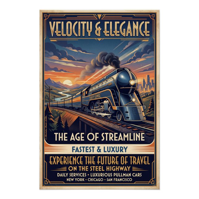 Streamline Train  Poster (Front)
