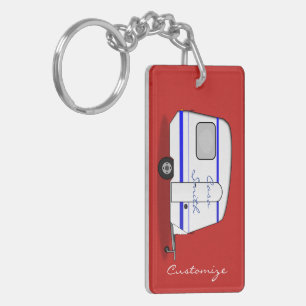 Streamlined small trailer gypsy caravan key ring