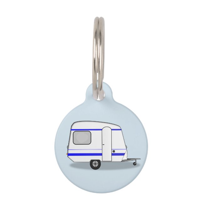 Streamlined small trailer gypsy caravan pet tag (Front)