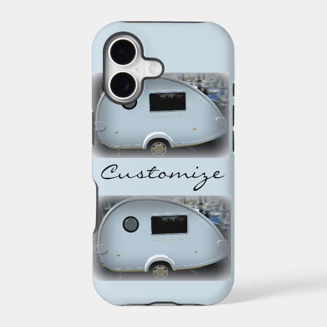 Streamlined teardrop trailer gypsy caravan (Back)