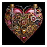 Streampunk Heart Ruby Valentine