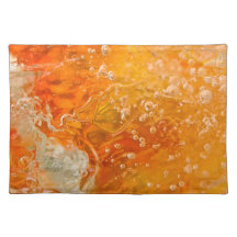 Streams of Consciousness - Orange Gold Bubbles